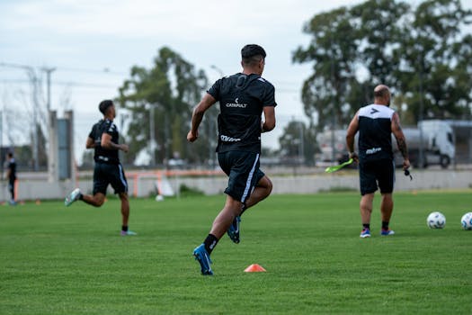 Players practicing a two-on-one drill