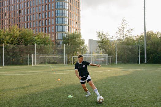 soccer pre-game warm-up