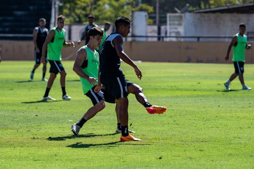 soccer teamwork in action