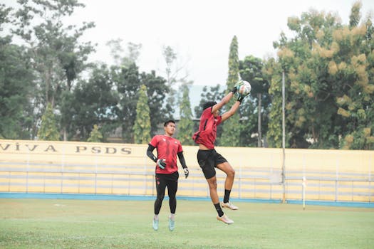 soccer training session