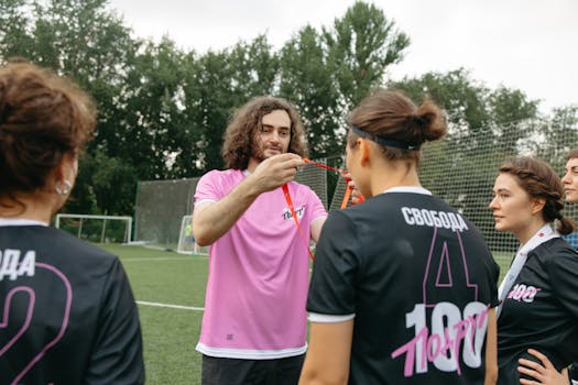 soccer players celebrating a win