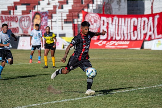 referee signaling a goal