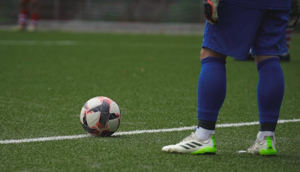 defensive soccer formation during a set piece