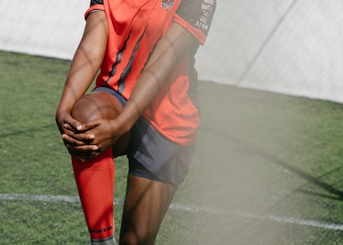 youth soccer player wearing cleats