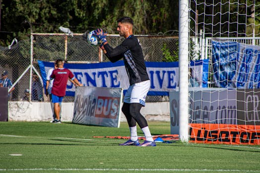 goalkeeper training session