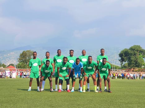 soccer players practicing together