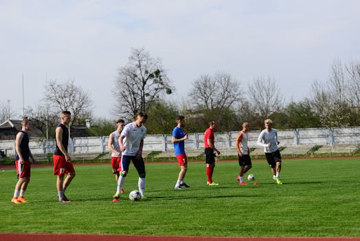 advanced soccer training session