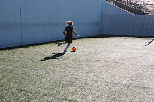 women playing soccer