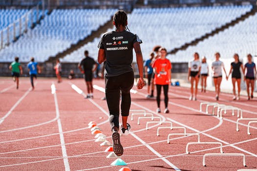 Agility ladder drills in action